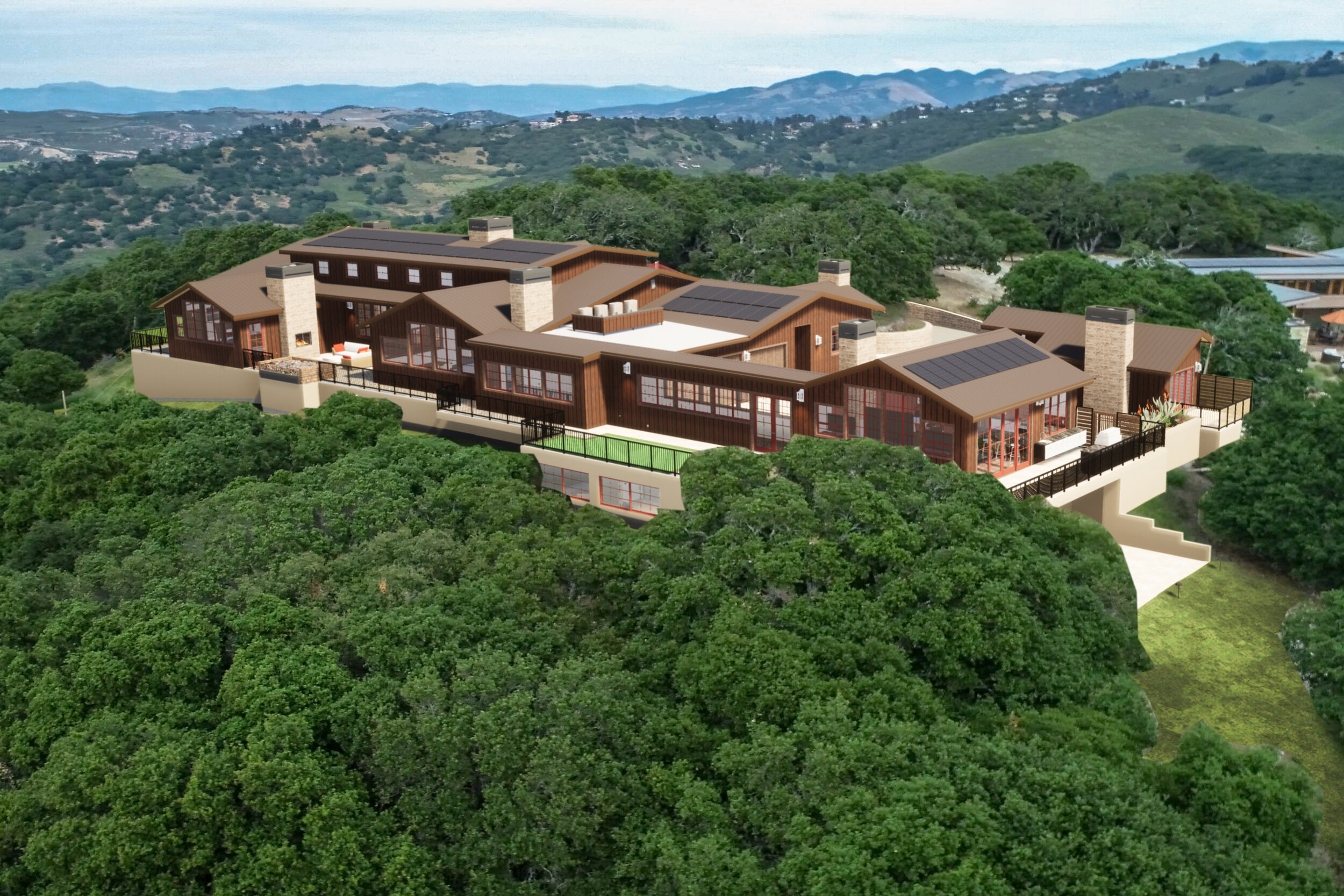 Groundbreaking for custom luxury home build in Tehama Carmel Valley by Lewis Builders