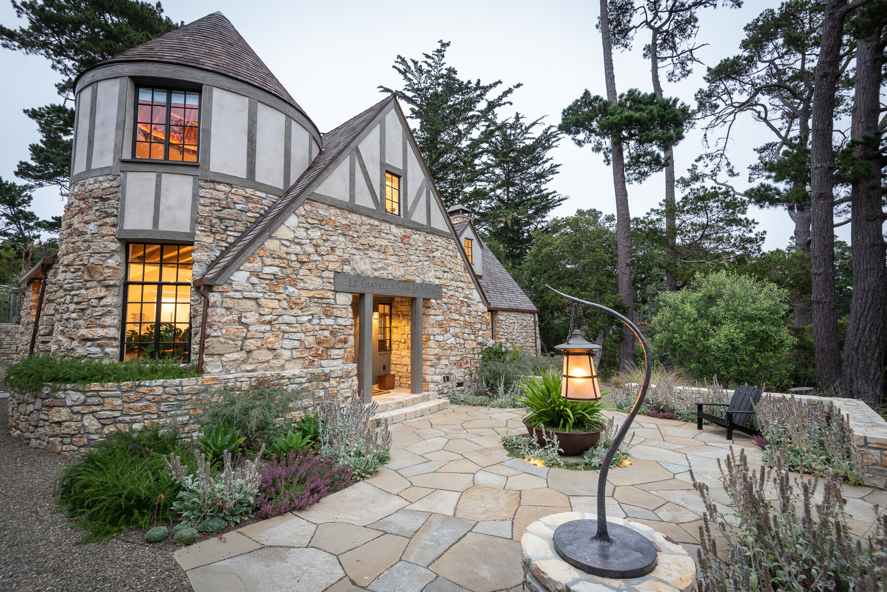 Historic English Tudor home renovation in Carmel-by-the-Sea by Lewis Builders