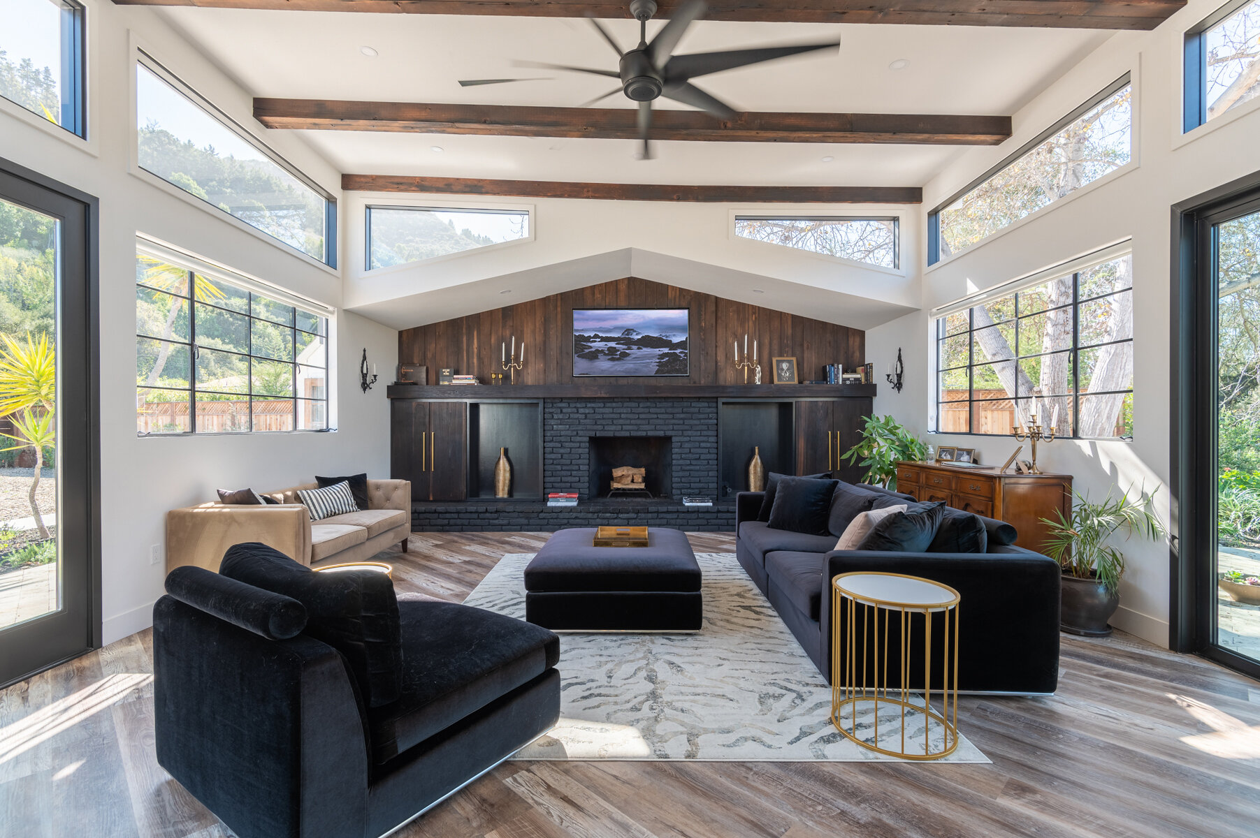Modern farmhouse whole home remodel in Carmel Valley by Lewis Builders