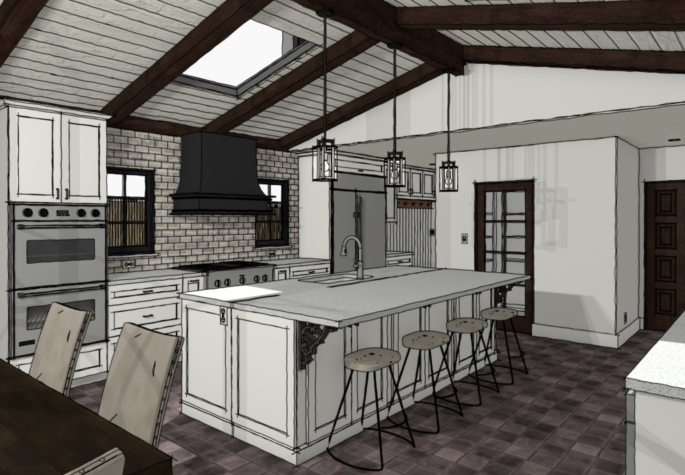 Homrig-Kitchen-Perspective-1-Standard-with-Line-Drawing